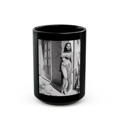 Joan Collins #399 (Vintage Female Icon) Black Coffee Mug 15oz - Go Mug Yourself