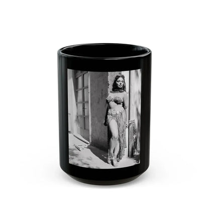 Joan Collins #399 (Vintage Female Icon) Black Coffee Mug 15oz - Go Mug Yourself