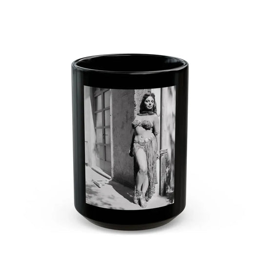 Joan Collins #399 (Vintage Female Icon) Black Coffee Mug 15oz - Go Mug Yourself