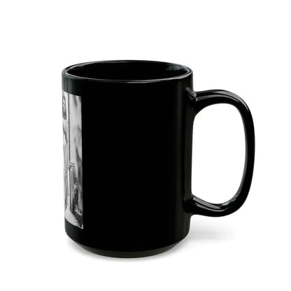 Joan Collins #399 (Vintage Female Icon) Black Coffee Mug - Go Mug Yourself