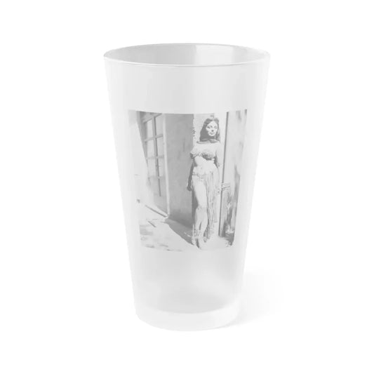 Joan Collins #399 (Vintage Female Icon) Frosted Pint Glass 16oz 16oz Frosted - Go Mug Yourself