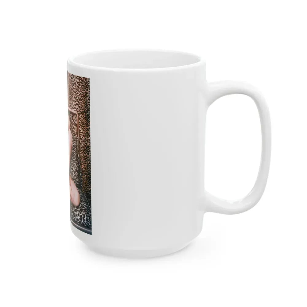 Joan Collins #40 (Vintage Female Icon) White Coffee Mug - Go Mug Yourself