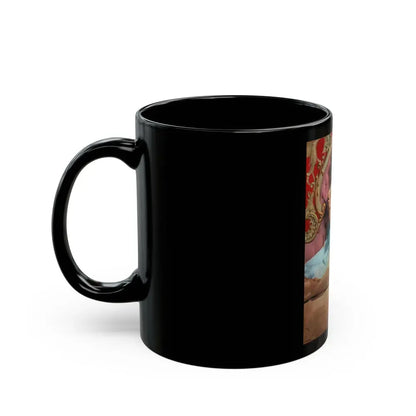 Joan Collins #401 (Vintage Female Icon) Black Coffee Mug - Go Mug Yourself