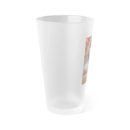 Joan Collins #401 (Vintage Female Icon) Frosted Pint Glass 16oz - Go Mug Yourself