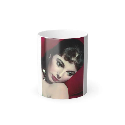 Joan Collins #407 (Vintage Female Icon) Color Changing Coffee Mug 11oz - Go Mug Yourself
