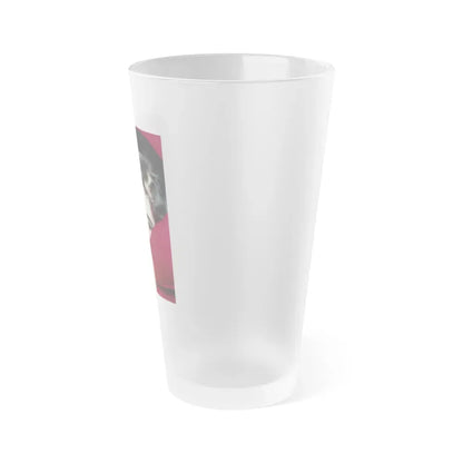 Joan Collins #407 (Vintage Female Icon) Frosted Pint Glass 16oz - Go Mug Yourself