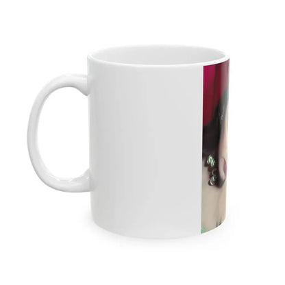 Joan Collins #407 (Vintage Female Icon) White Coffee Mug - Go Mug Yourself