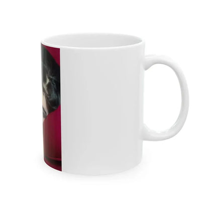 Joan Collins #407 (Vintage Female Icon) White Coffee Mug - Go Mug Yourself
