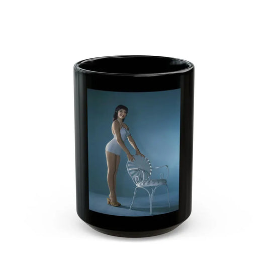 Joan Collins #409 (Vintage Female Icon) Black Coffee Mug 15oz - Go Mug Yourself
