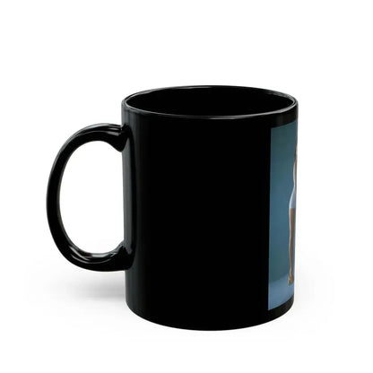 Joan Collins #409 (Vintage Female Icon) Black Coffee Mug - Go Mug Yourself