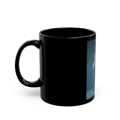 Joan Collins #409 (Vintage Female Icon) Black Coffee Mug - Go Mug Yourself