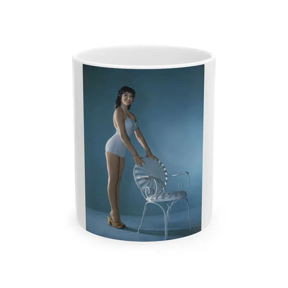 Joan Collins #409 (Vintage Female Icon) White Coffee Mug 11oz - Go Mug Yourself