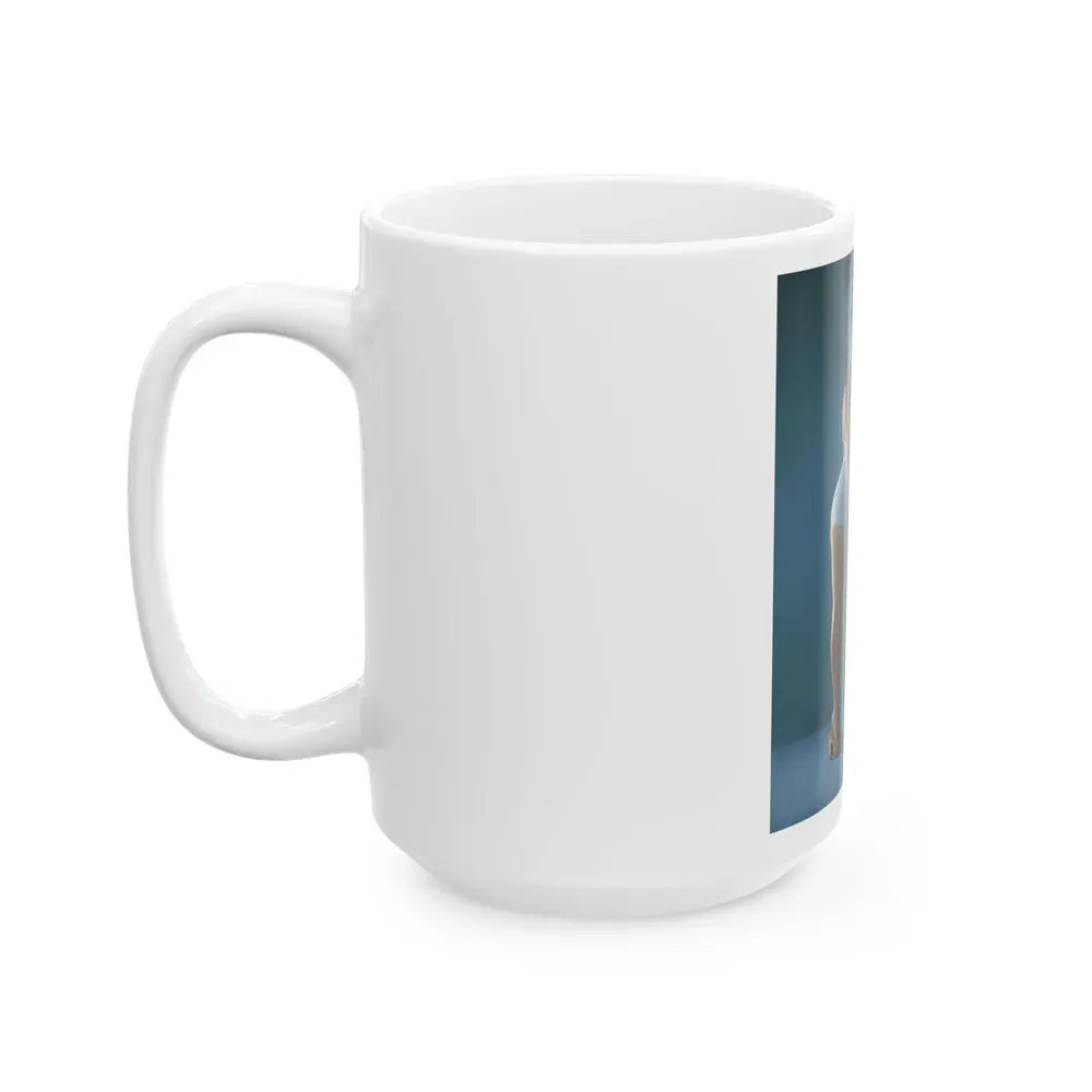 Joan Collins #409 (Vintage Female Icon) White Coffee Mug - Go Mug Yourself