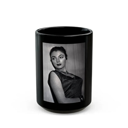 Joan Collins #416 (Vintage Female Icon) Black Coffee Mug 15oz - Go Mug Yourself