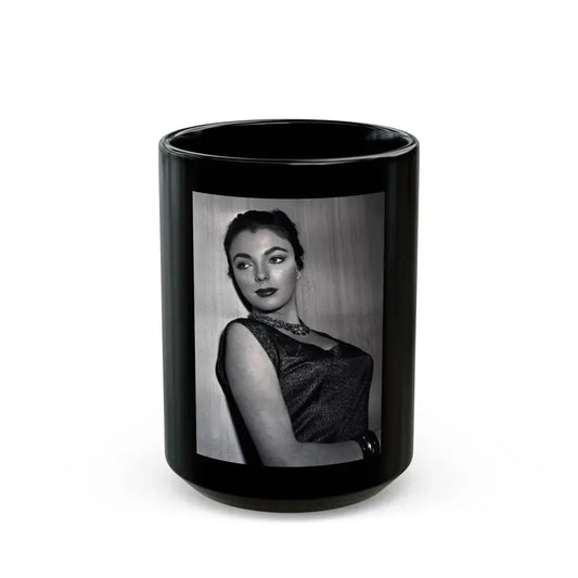 Joan Collins #416 (Vintage Female Icon) Black Coffee Mug 15oz - Go Mug Yourself