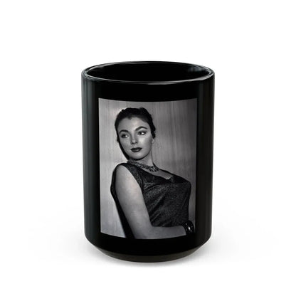 Joan Collins #416 (Vintage Female Icon) Black Coffee Mug 15oz - Go Mug Yourself