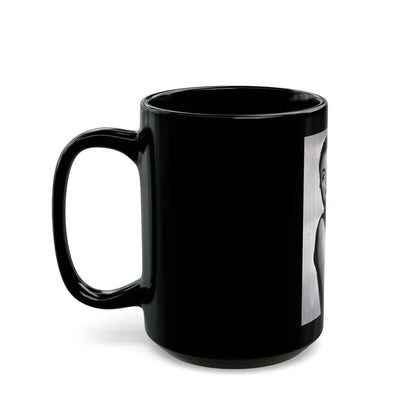 Joan Collins #416 (Vintage Female Icon) Black Coffee Mug - Go Mug Yourself
