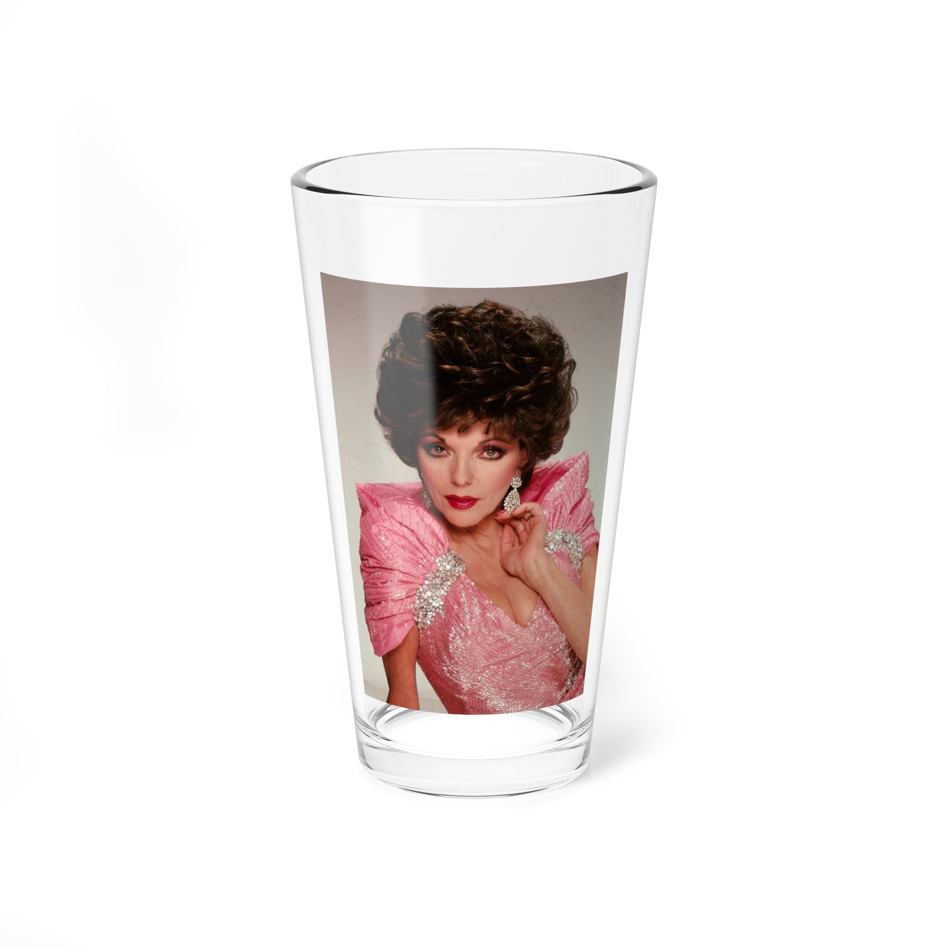 Joan Collins #418 (Vintage Female Icon) Pint Glass 16oz-16oz-Go Mug Yourself