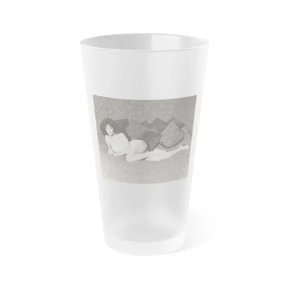 Joan Collins #419 (Vintage Female Icon) Frosted Pint Glass 16oz 16oz Frosted - Go Mug Yourself