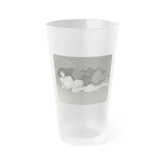 Joan Collins #419 (Vintage Female Icon) Frosted Pint Glass 16oz 16oz Frosted - Go Mug Yourself