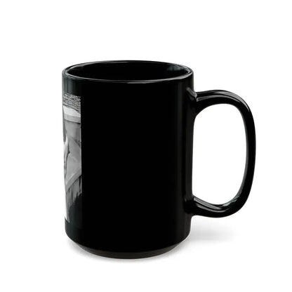 Joan Collins #420 (Vintage Female Icon) Black Coffee Mug - Go Mug Yourself