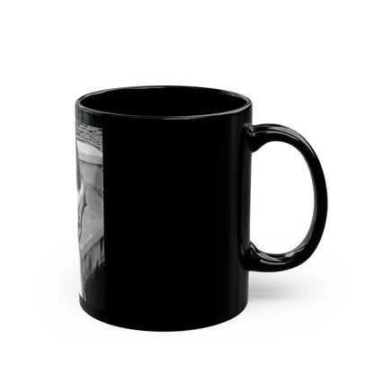 Joan Collins #420 (Vintage Female Icon) Black Coffee Mug - Go Mug Yourself
