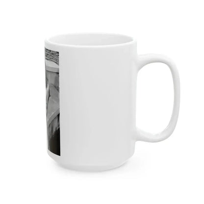 Joan Collins #420 (Vintage Female Icon) White Coffee Mug - Go Mug Yourself