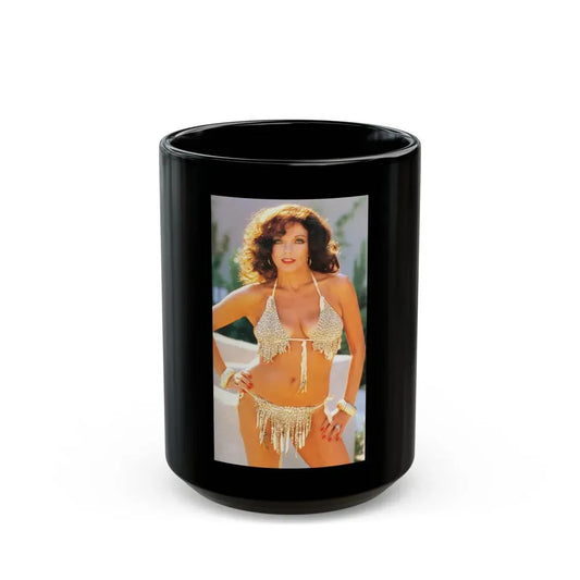 Joan Collins #422 (Vintage Female Icon) Black Coffee Mug 15oz - Go Mug Yourself