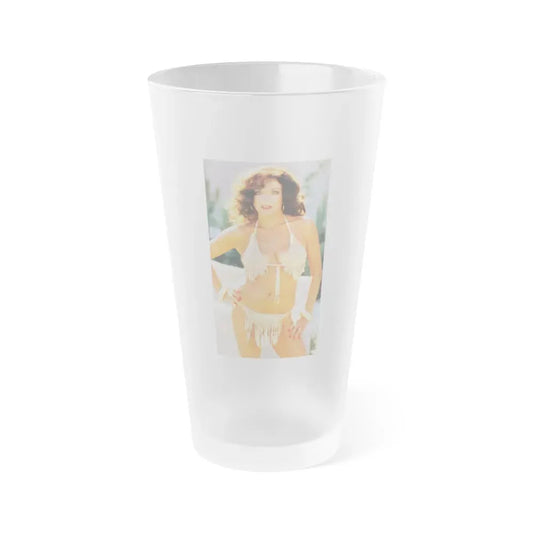 Joan Collins #422 (Vintage Female Icon) Frosted Pint Glass 16oz 16oz Frosted - Go Mug Yourself