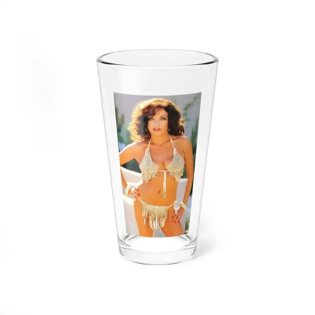 Joan Collins #422 (Vintage Female Icon) Pint Glass 16oz 16oz - Go Mug Yourself