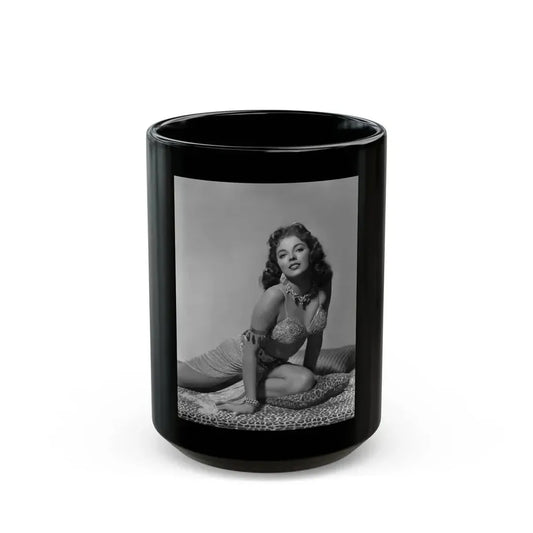 Joan Collins #424 (Vintage Female Icon) Black Coffee Mug 15oz - Go Mug Yourself