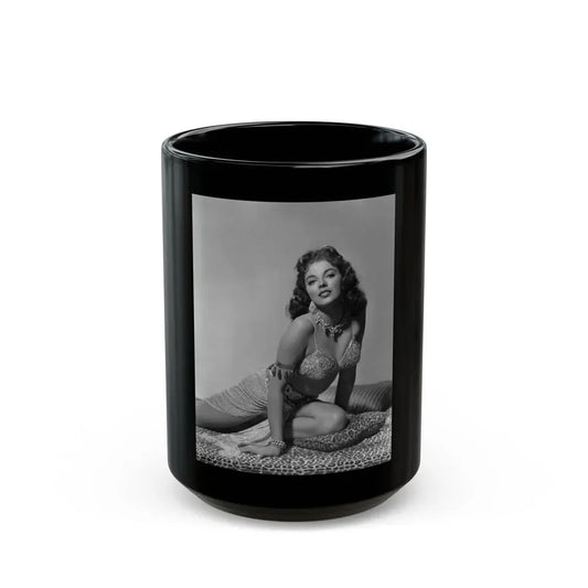 Joan Collins #424 (Vintage Female Icon) Black Coffee Mug 15oz - Go Mug Yourself