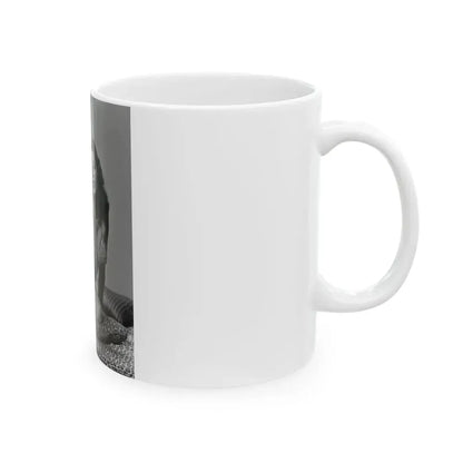 Joan Collins #424 (Vintage Female Icon) White Coffee Mug - Go Mug Yourself