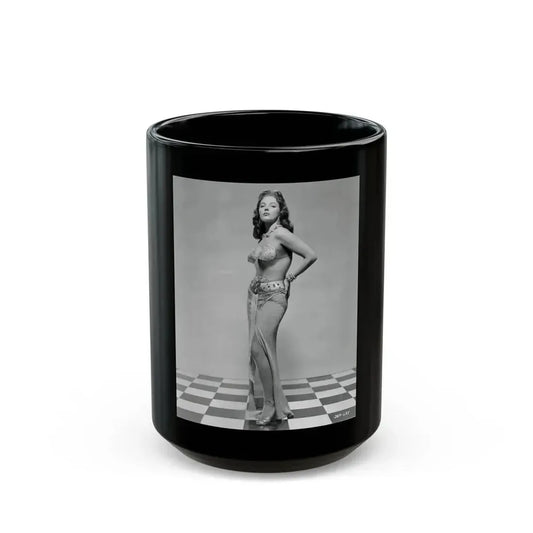 Joan Collins #427 (Vintage Female Icon) Black Coffee Mug 15oz - Go Mug Yourself