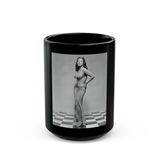 Joan Collins #427 (Vintage Female Icon) Black Coffee Mug 15oz - Go Mug Yourself