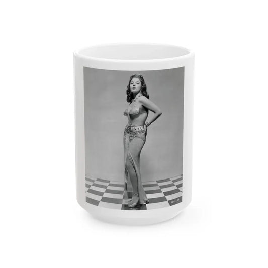 Joan Collins #427 (Vintage Female Icon) White Coffee Mug 15oz - Go Mug Yourself