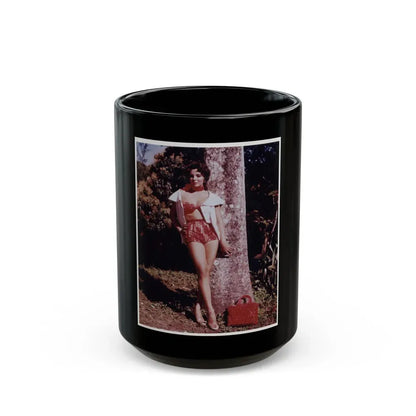Joan Collins #428 (Vintage Female Icon) Black Coffee Mug 15oz - Go Mug Yourself
