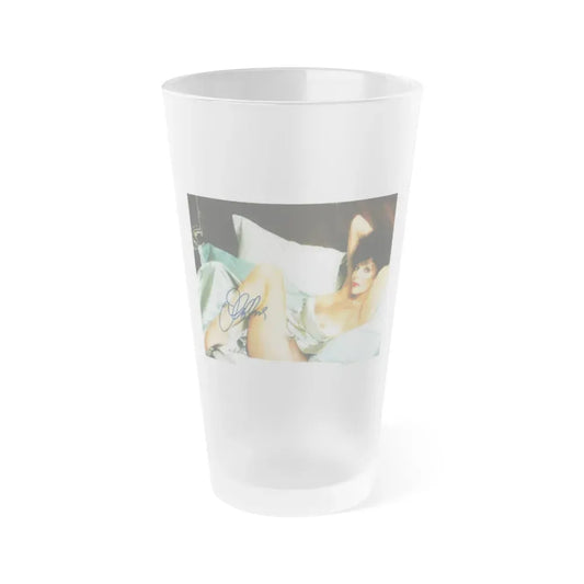 Joan Collins #429 - Topless (Vintage Female Icon) Frosted Pint Glass 16oz 16oz Frosted - Go Mug Yourself