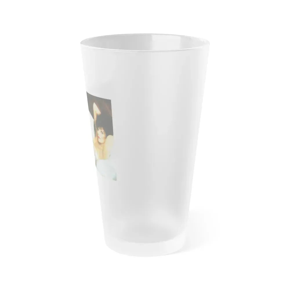 Joan Collins #429 - Topless (Vintage Female Icon) Frosted Pint Glass 16oz - Go Mug Yourself