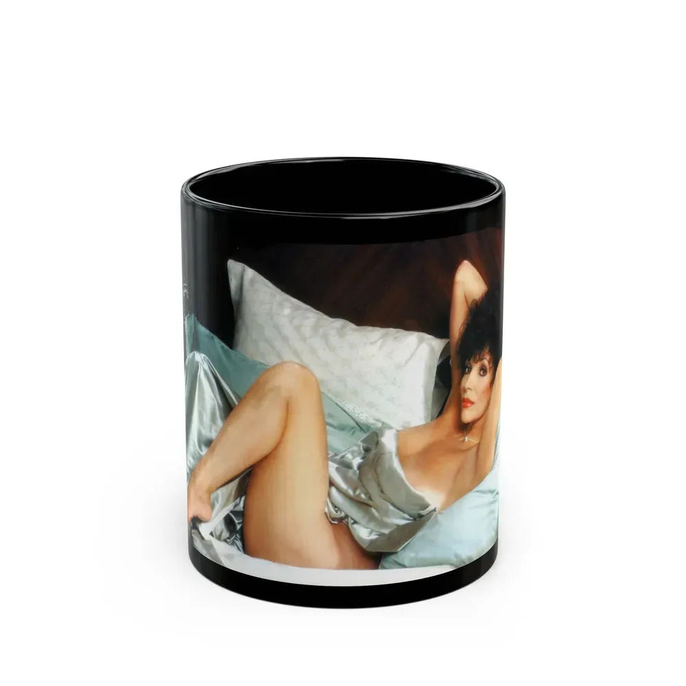 Joan Collins #429 (Vintage Female Icon) Black Coffee Mug 11oz - Go Mug Yourself
