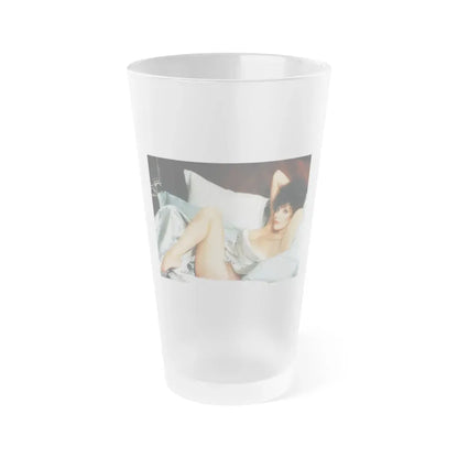 Joan Collins #429 (Vintage Female Icon) Frosted Pint Glass 16oz 16oz Frosted - Go Mug Yourself