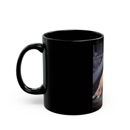 Joan Collins #430 (Vintage Female Icon) Black Coffee Mug - Go Mug Yourself