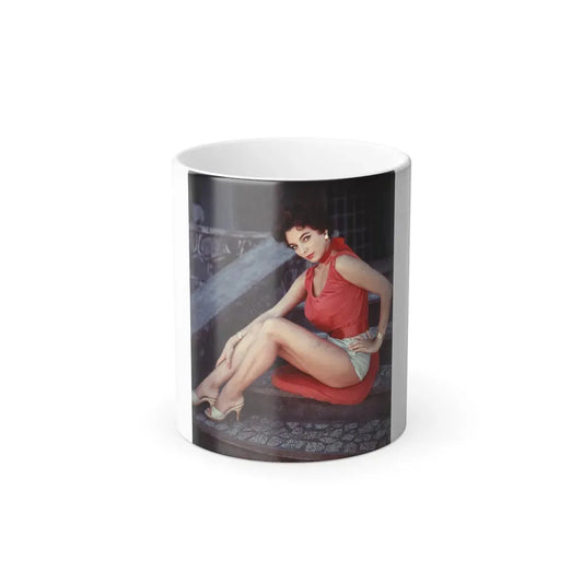 Joan Collins #430 (Vintage Female Icon) Color Changing Coffee Mug 11oz - Go Mug Yourself