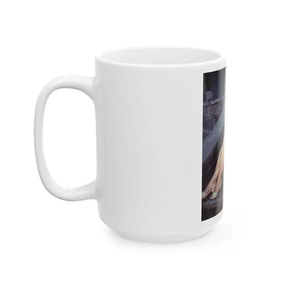 Joan Collins #430 (Vintage Female Icon) White Coffee Mug - Go Mug Yourself