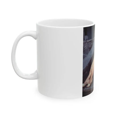 Joan Collins #430 (Vintage Female Icon) White Coffee Mug - Go Mug Yourself