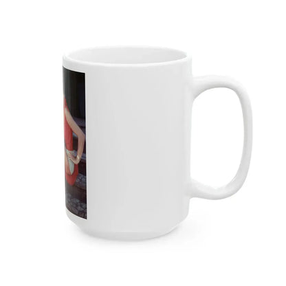 Joan Collins #430 (Vintage Female Icon) White Coffee Mug - Go Mug Yourself