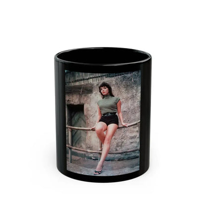 Joan Collins #431 (Vintage Female Icon) Black Coffee Mug 11oz - Go Mug Yourself