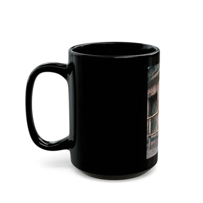 Joan Collins #431 (Vintage Female Icon) Black Coffee Mug - Go Mug Yourself