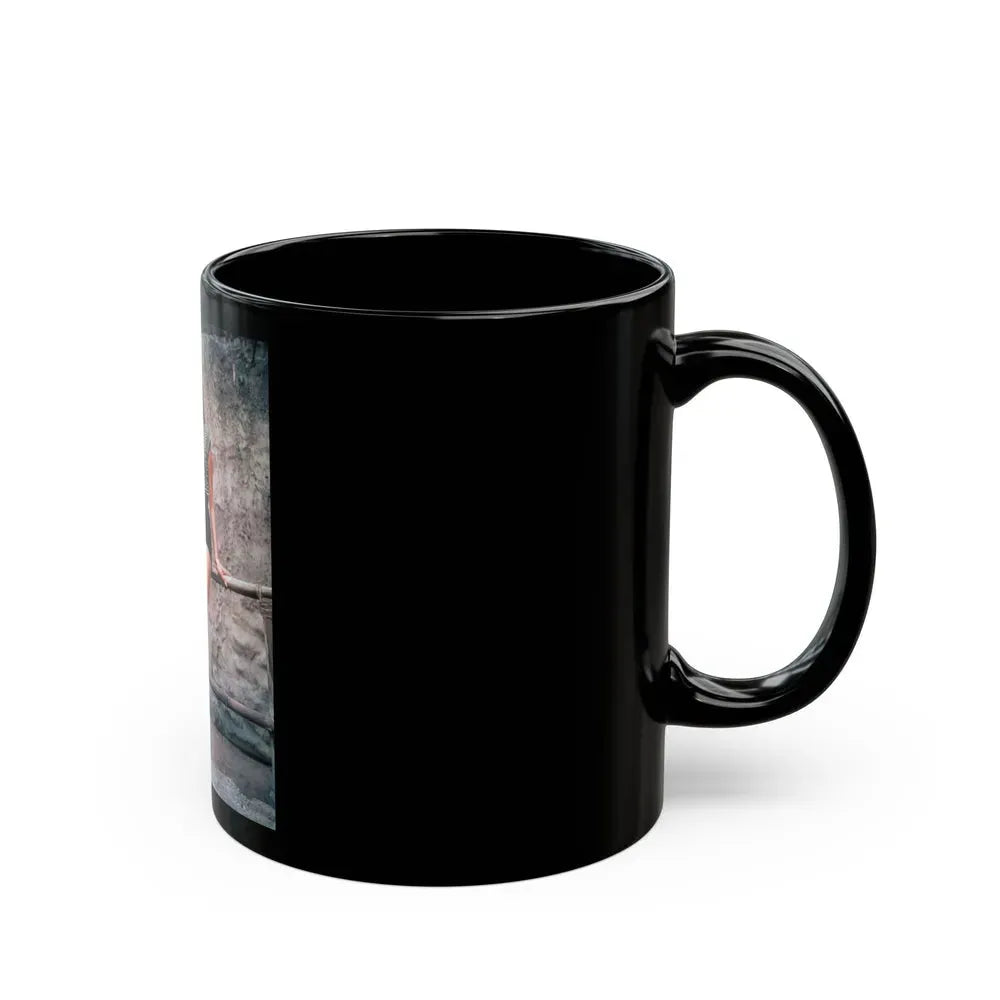 Joan Collins #431 (Vintage Female Icon) Black Coffee Mug - Go Mug Yourself