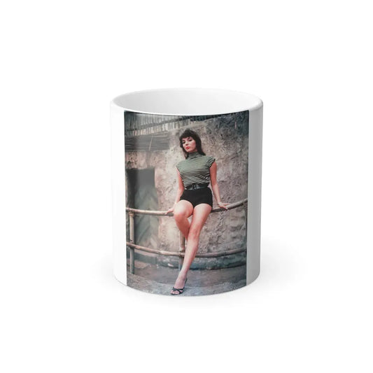 Joan Collins #431 (Vintage Female Icon) Color Changing Coffee Mug 11oz - Go Mug Yourself